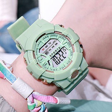 MurmerOfficial JT033 Jam Tangan Unisex Rubber Digital Sport Bulat  Fashion Gaya Korea Import