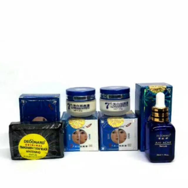 Paket cream deoonard sabun black + serum original