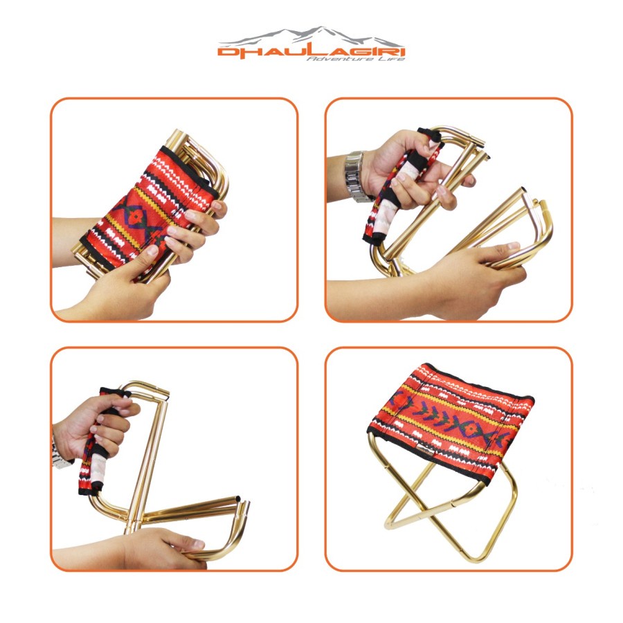 Kursi Lipat Etnik Dhaulagiri 109 - Dhaulagiri folding chair 109 ethnic