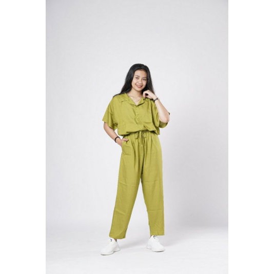 BAJU TIDUR WANITA PIYAMA PAJAMAS RAYON / PIYAMA ADEM / PIYAMA ONESET RAYON TWILL SETELAN WANITA