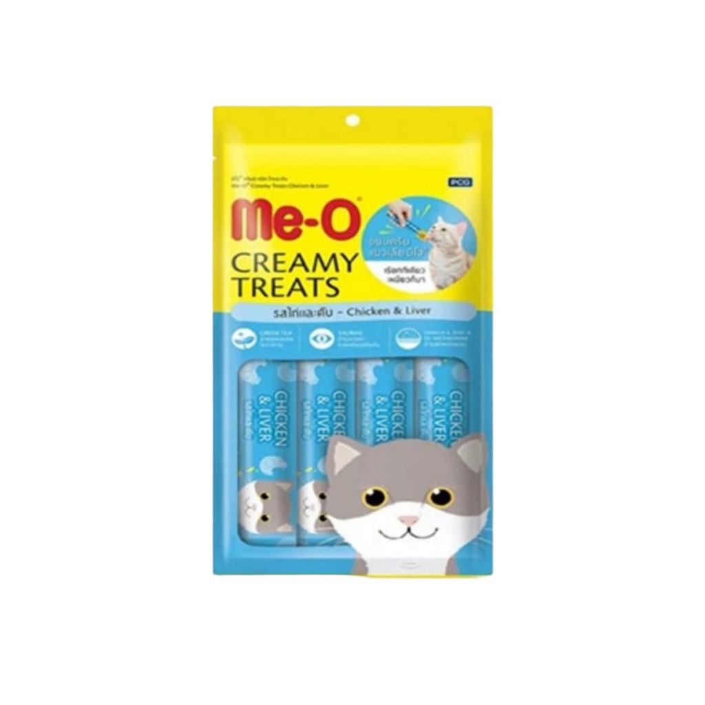 MeO Me-O Creamy Treats Snack Kucing All Variant 1 pack 60gr Non Bio