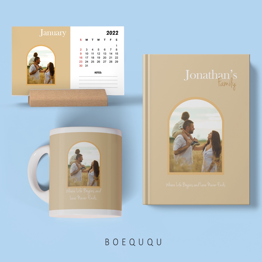 

[The Window SET] - 3 in 1 Hampers Custom Isi Notebook A5 Mug dan Kalender 2024/ Kado Hampers Premium