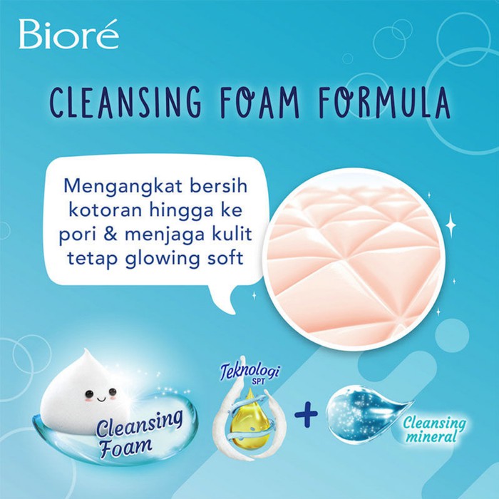 BIORE Body Foam Pure Mild Moisture Care Biru 400ml 400 ml Liquid Body Wash Sabun Mandi Cair