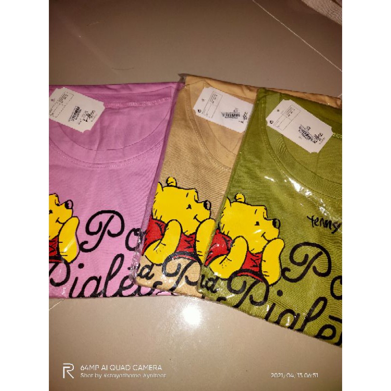 Kaos dewasa pooh piglet LD 140 jumbo