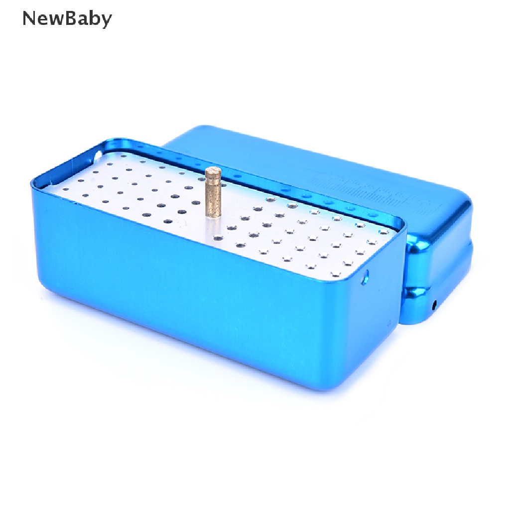 Newbaby 1Pc Kotak Sterilisasi 72 Lubang Bahan Aluminum Untuk File Endo File