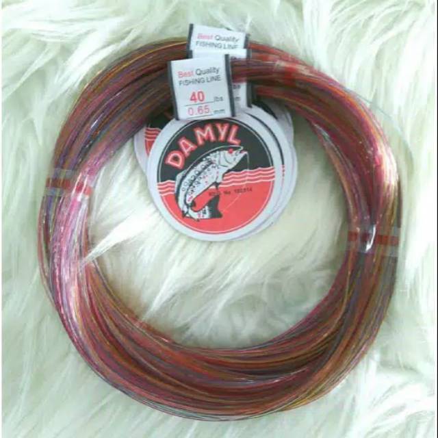 Senar DAMYL MULTICOLOUR 30lbs - 200lbs Harga1 Rol (30m) Connecting Maksimal 10 Rol (300m)