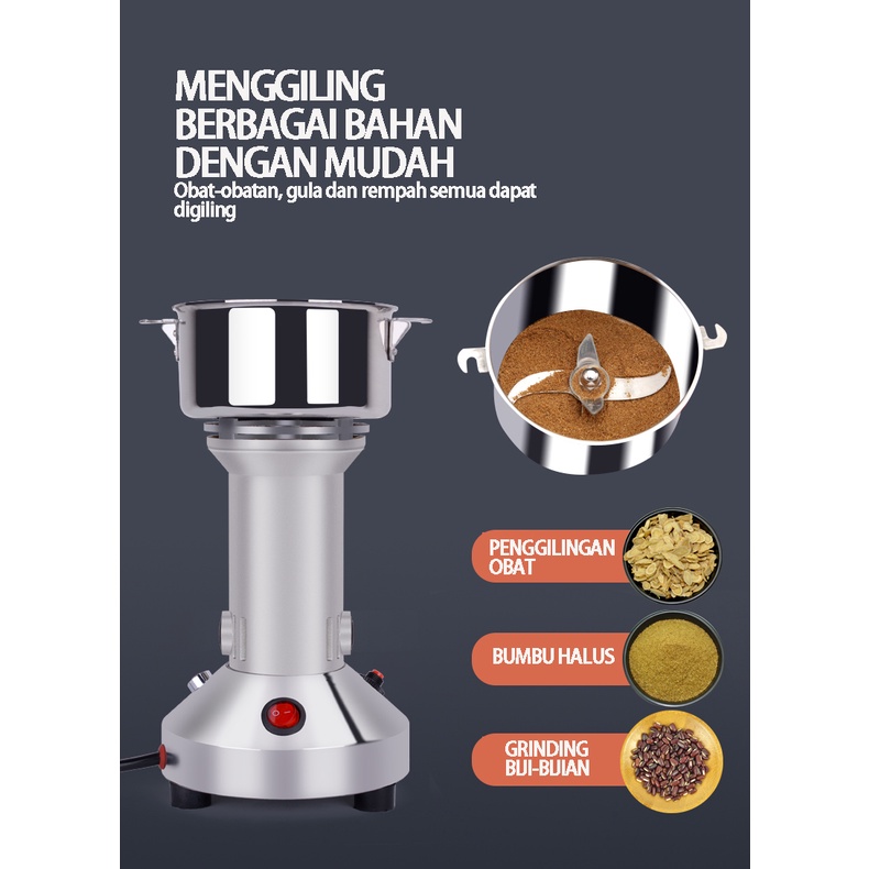 BLUE SKY MESIN PENEPUNG LISTRIK POWDER GRINDER GILING BUMBU KERING PENGGILING BUMBU GILING TEPUNG BUBUK