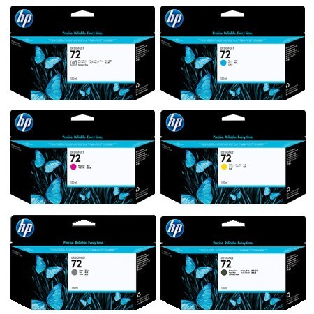 Tinta HP 72 (1SET) 130ml for HP Designjet T610, T620, T770, T790, T2300