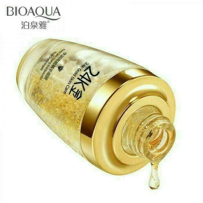 BIOAQUA GOLD SERUM KINCLONG PEMUTIH WAJAH GLOWING BEBAS JERAWAT (BISA COD)