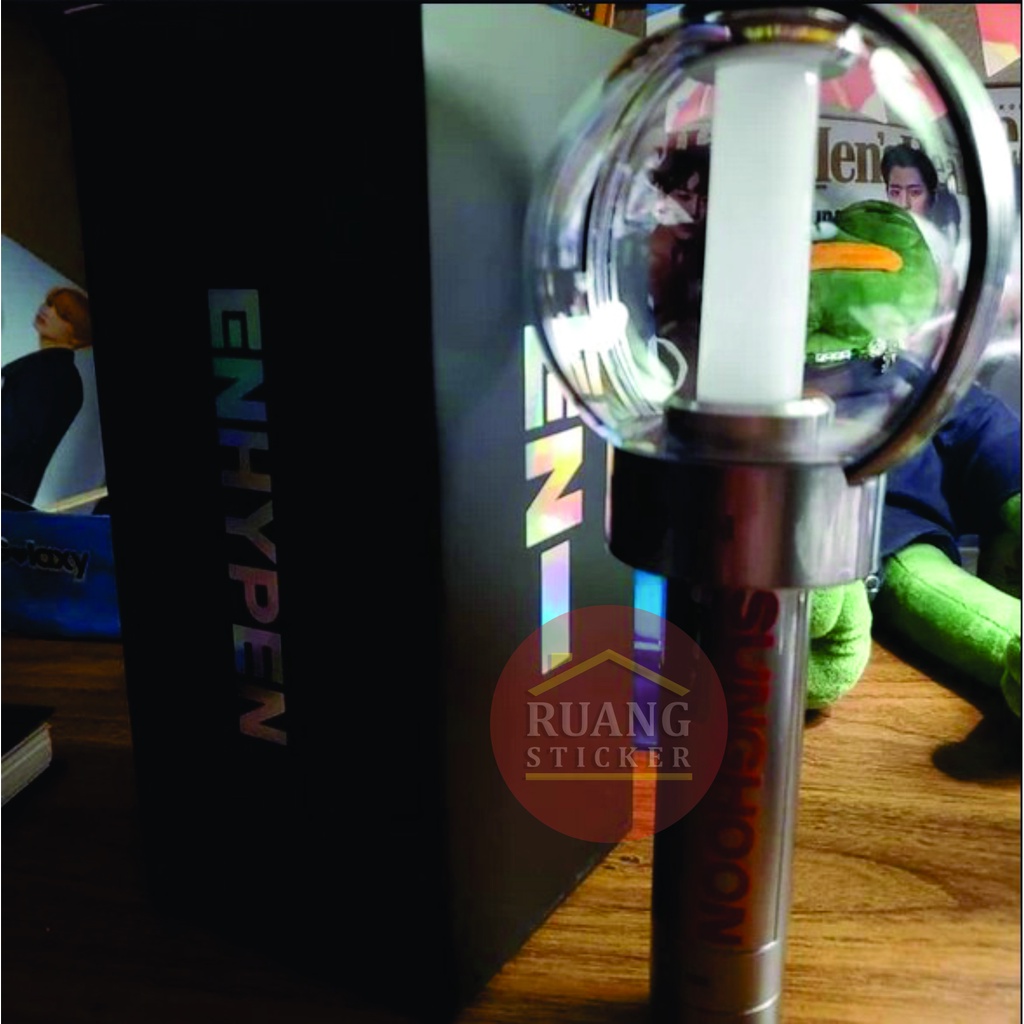 LANGSUNG JADI STIKER HOLOGRAM ENHYPEN NAMA MEMBER LIGHTSTICK DECAL STICKER