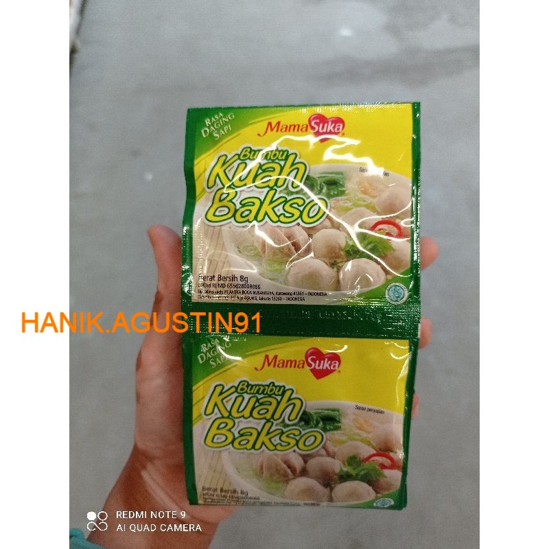 

Mama Suka Bumbu Kuah Bakso Mamasuka 8gr (12 Pcs)