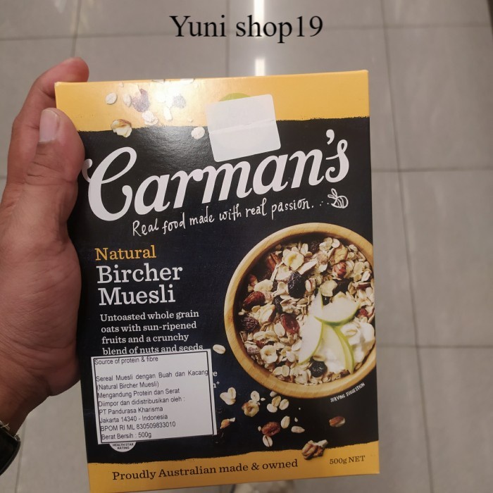 

cereal carman natural bircher muesli 500g