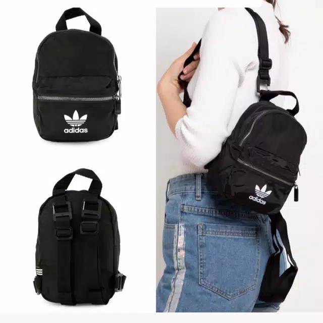 preloved original adidas mini backpack black ransel second