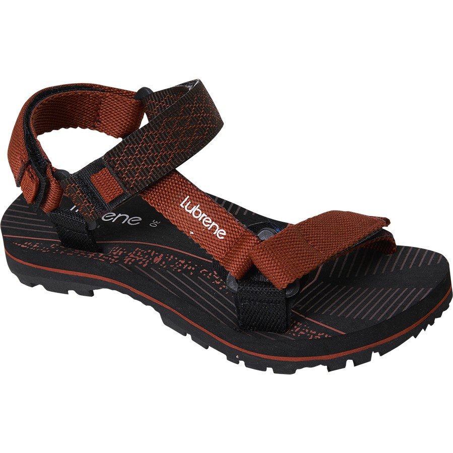 (Gratis jam tangan)LUBRENE BERTON BROWN/ Sandal Gunung Anak 33-37 / Sandal Jepit Gunung Anak