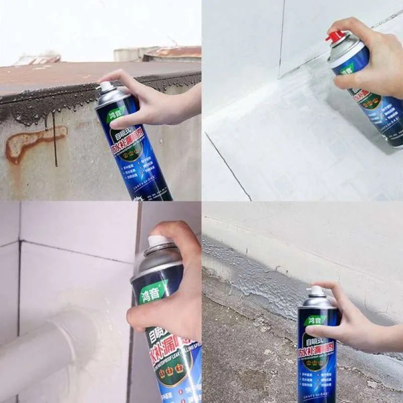 Spray Anti Bocor Waterproof Pelapis Dinding Tembok Atap Plafon Cat Semprot Tahan Air Leakproof