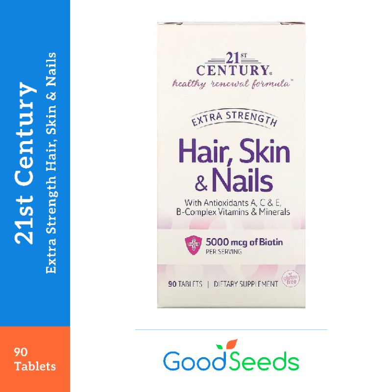 21st century® Extra Strength Hair, Skin & Nails, 90 Tablets