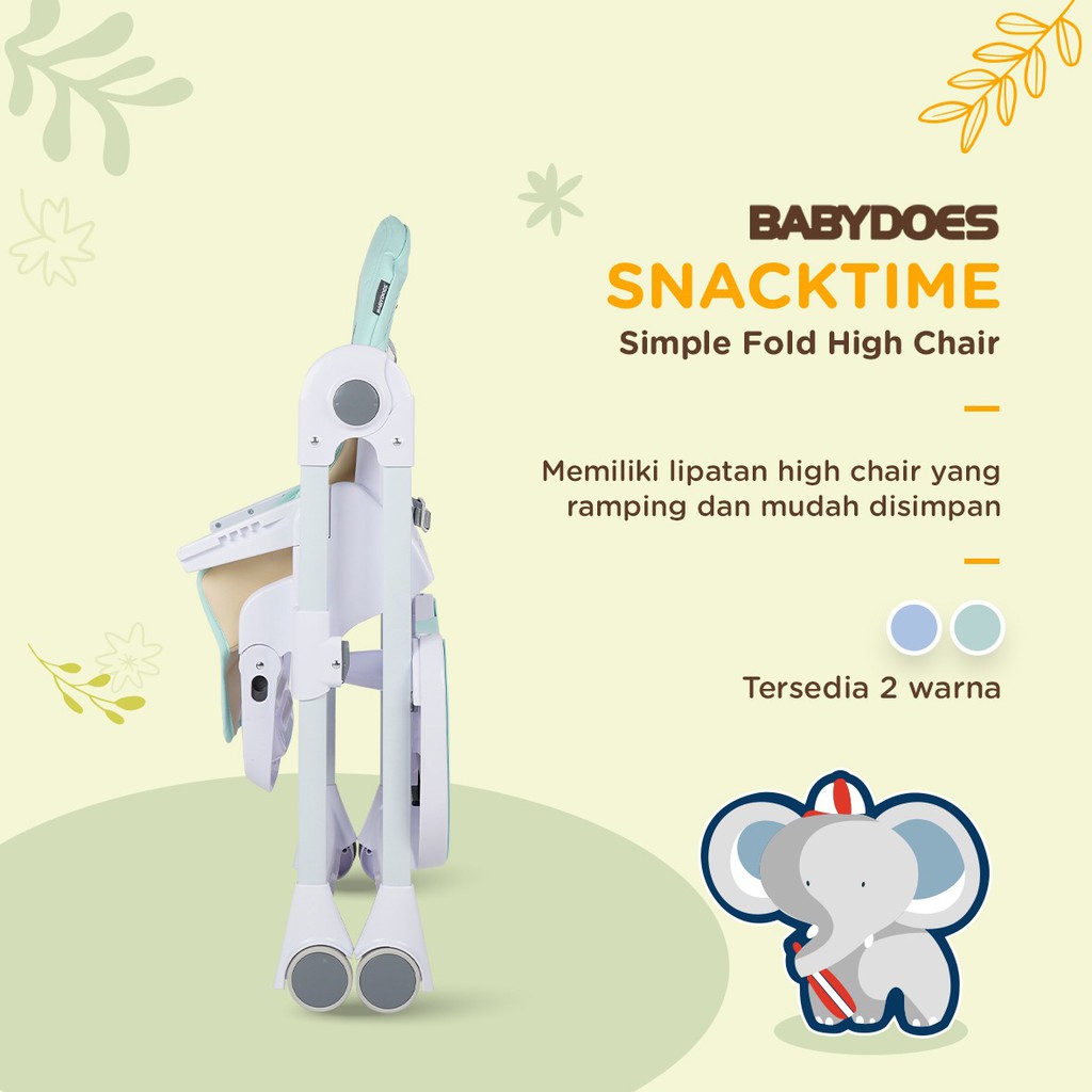 Babydoes Highchair CH 60910 Snacktime Kursi Makan Bayi