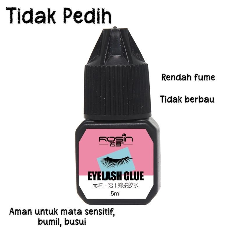 Rosin Eyelash glue tidak pedih / Lem bulumata extension/glue eyelash extension TIDAK PERIH