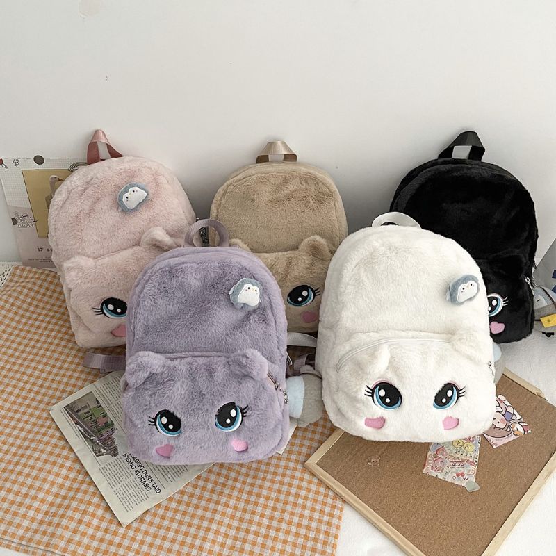 TAS BULU LEMBUT IMPORT ASLI KOREA/TAS IMPORT ANAK KULIAHAN/TAS SD SMP SMA/TAS SEKOLAH/TAS MAIN BULU