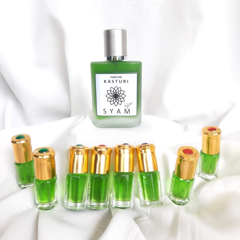 Parfum Syam kasturi hijau ( Beli 1 gratis 9)