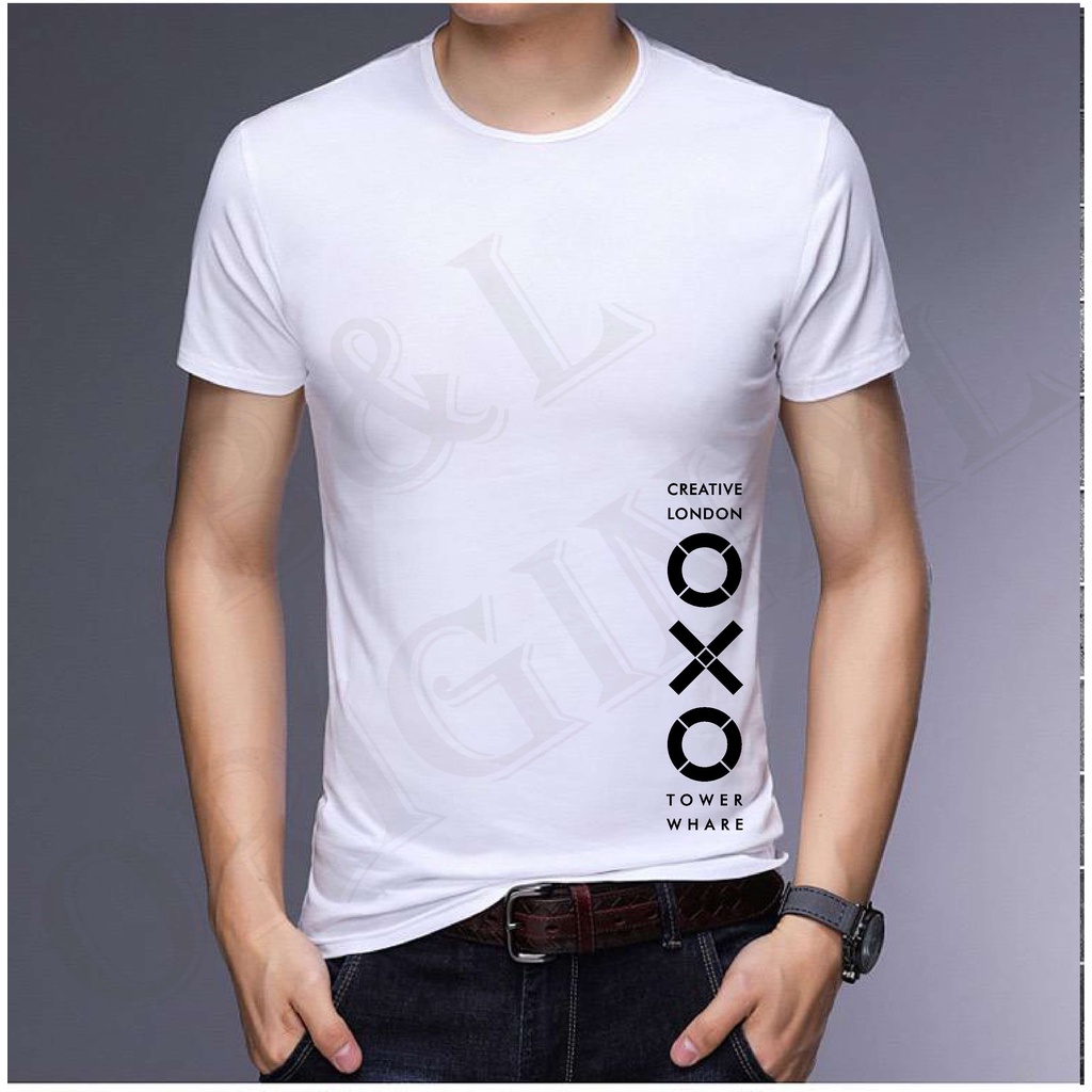 BS TERLARIS BAJU KAOS  OXO TANGAN PENDEK PRIA DAN WANITA GOOD QUALITY