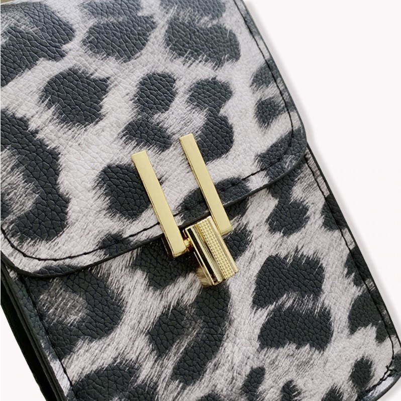 LUXTHER - MINI SQUARE LEOPARD PATTERN SHOULER BAGS WOMEN