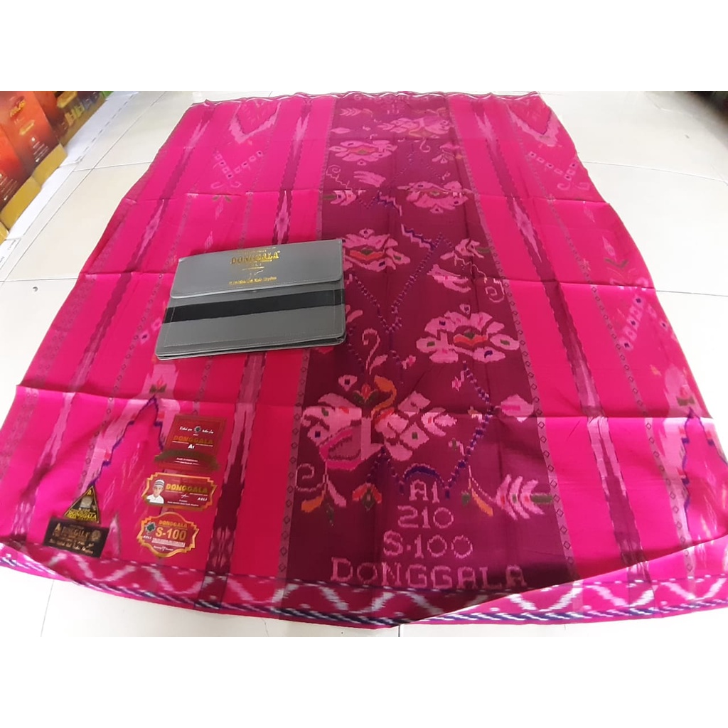 SARUNG DONGGALA MGT S100 SUTRA  ORIGINAL