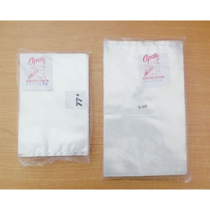Plastik 1/4kg (05) dan 1/2kg (05) Tebal merk Apollo