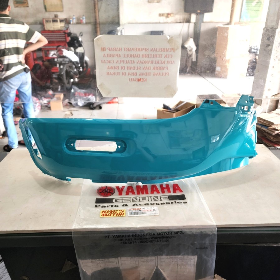 COVER BODY FAZZIO FAZIO HIJAU TOSCA KIRI BEJ F1711 P2 ASLI YAMAHA