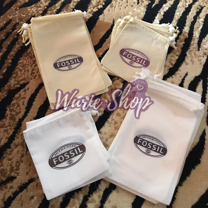 MURAH FOSSIL Dust bag Wallet serut / sarung tas / db / dustbag - F Wallet Short, Putih