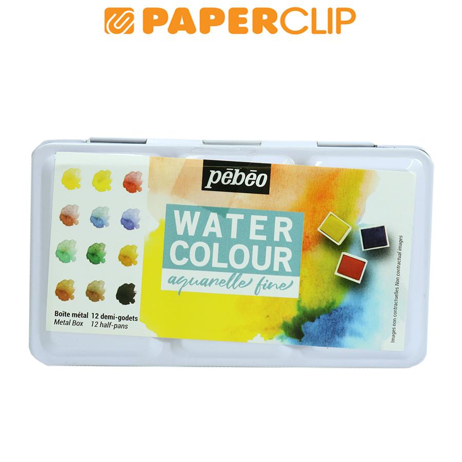 

WATERCOLOR PEBEO 12 HALF PAN POCKET METAL BOX 300035