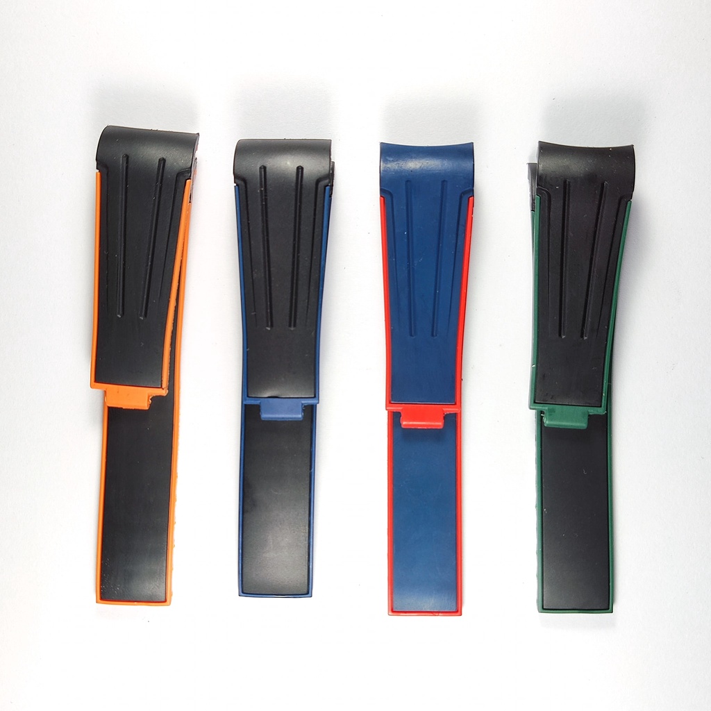 TALI STRAP JAM TANGAN R*LEX WATCH RUBBER B 20MM KOMBINASI