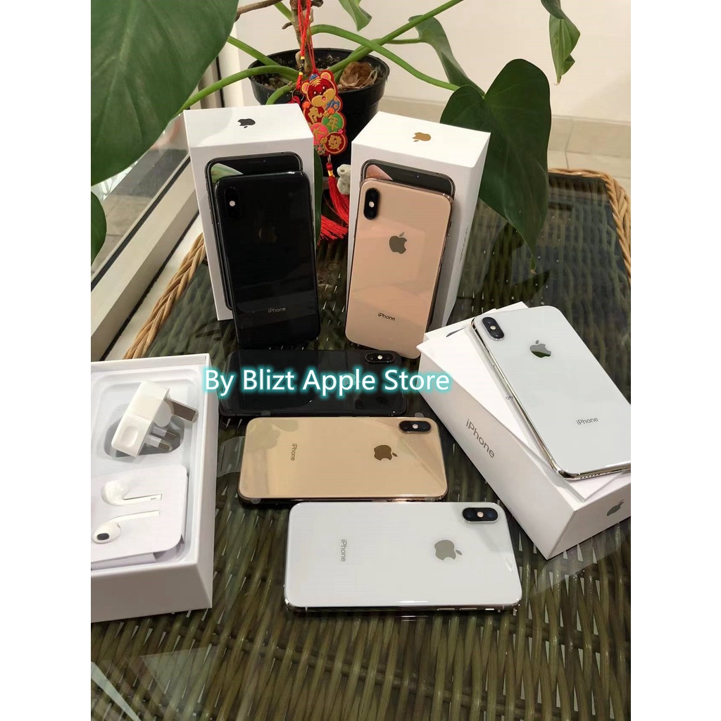 iPhone Xs 256GB All Sim Silent Fullset Ori Ex inter Second Mulus100% Like New 3utools All Green (Garansi 1 Tahun)