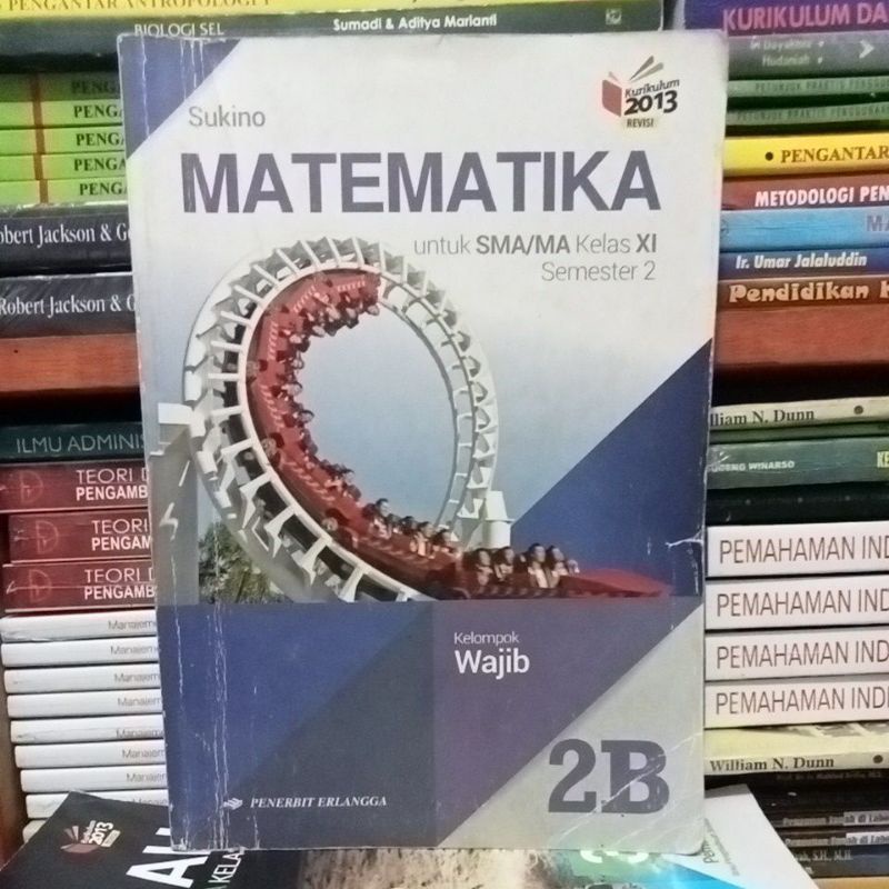 buku matematika 2B kelas 11 SMA Erlangga Sukino