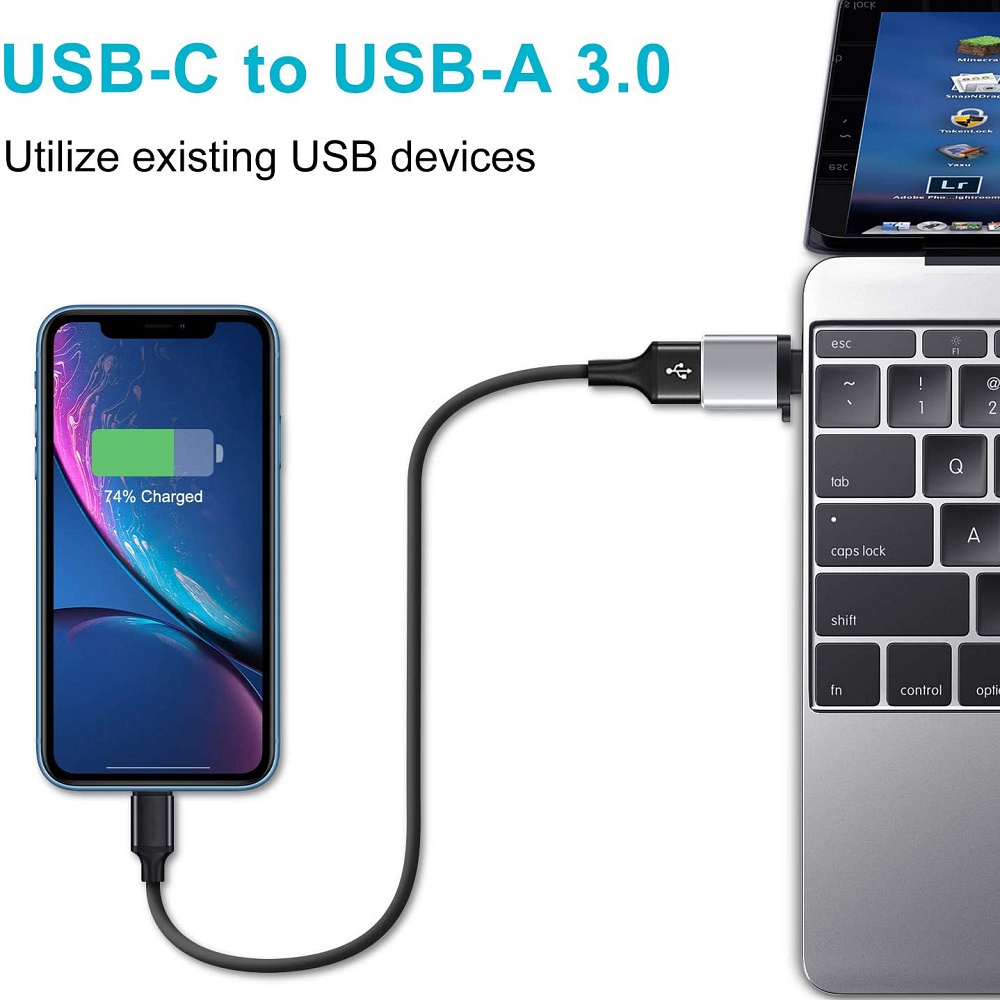 Actual【COD】USB 3.0 OTG Micro USB to Type-C Android Tablet/Laptop/Phone Adapter Converter Transfer Data Cepat converter for fast data transfer