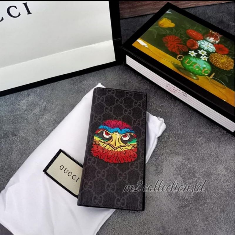 Gucci OWL Print Men WalletUnisex wallet