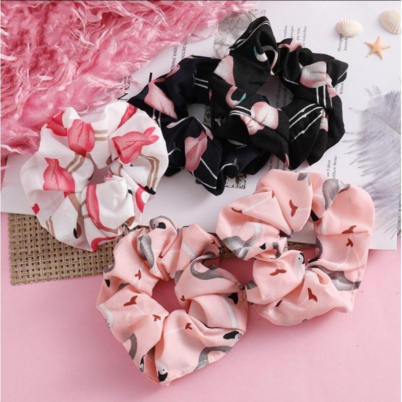 Aksesoris Ikat Tali Kuncir Rambut Scrunchie Hijab Korea Murah