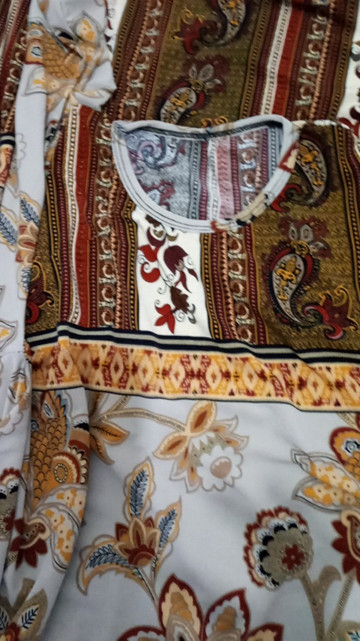 Restok Ld105-130 Gamis Damar Moyif Batik Ori Calvin Jeans