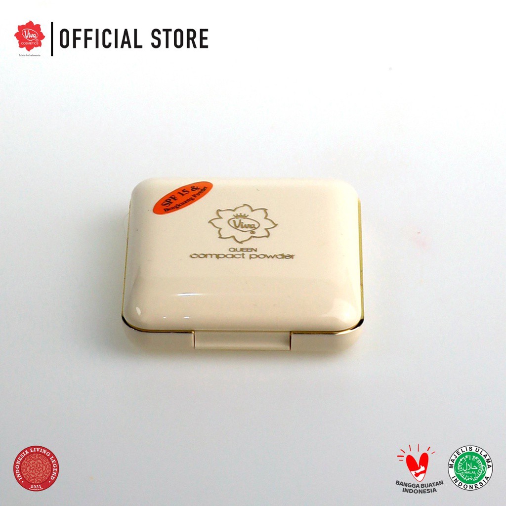 VIVA Queen Compact Powder bedak padat full kaca 12gr