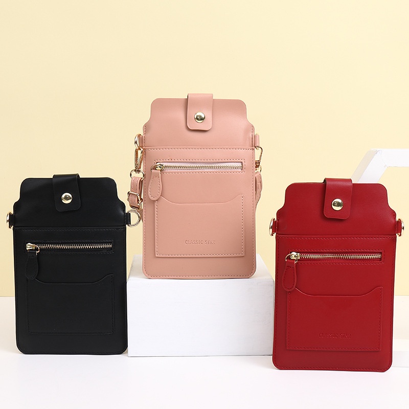 Tas Selempang Kulit Wanita Touch Screen Tas Hp Slim Mini Bag C310-1