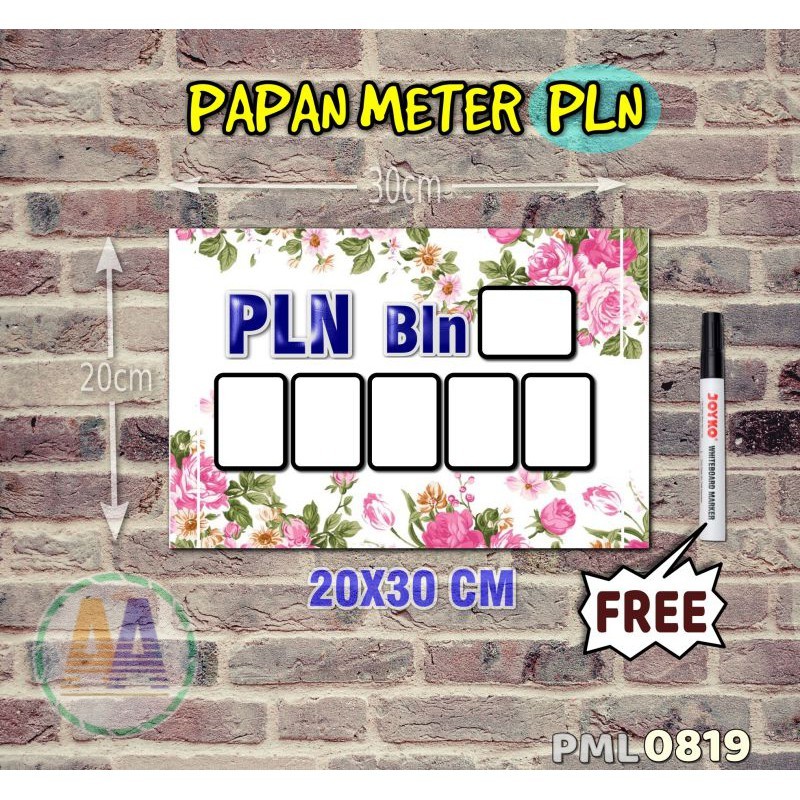 

Papan Meter Listrik PLN PAM motif Unik - Flower 19 - Toko2A