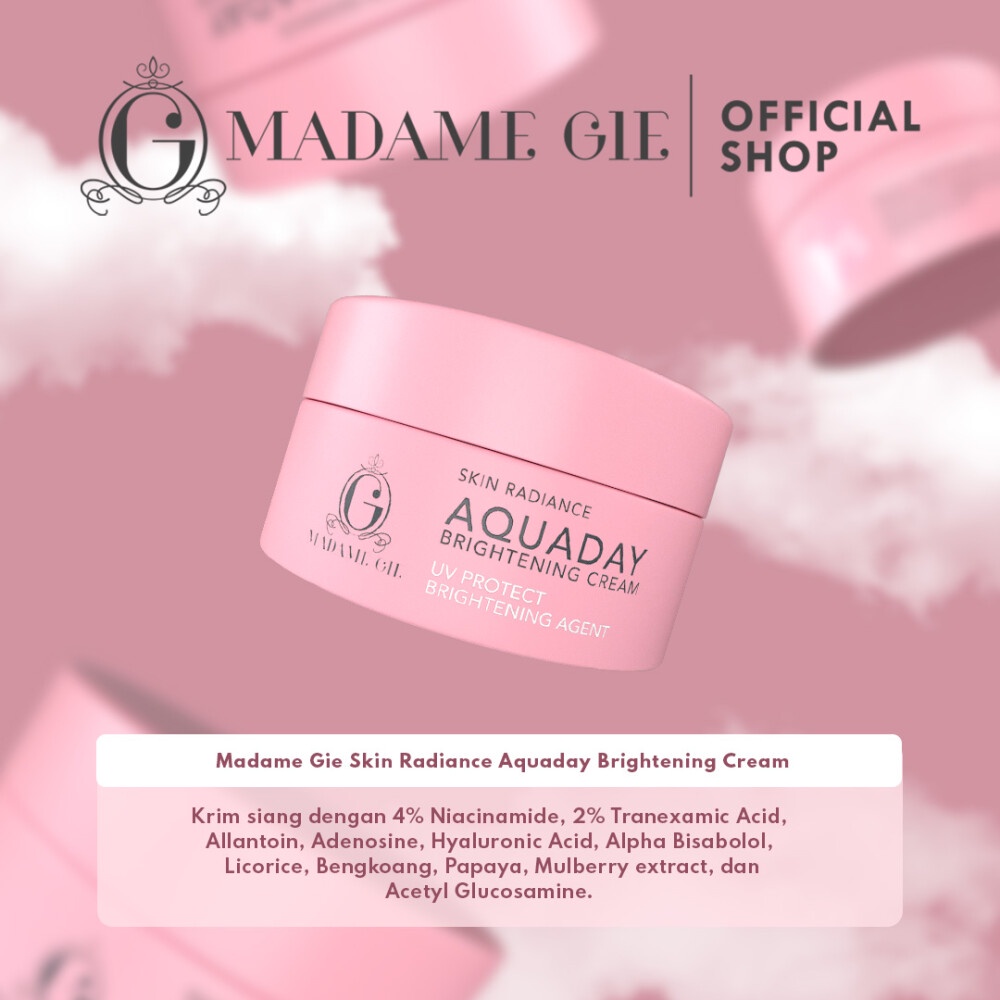 Madame Gie Skin Radiance AQUADAY Brightening Cream - Krim Pagi Skincare Pencerah