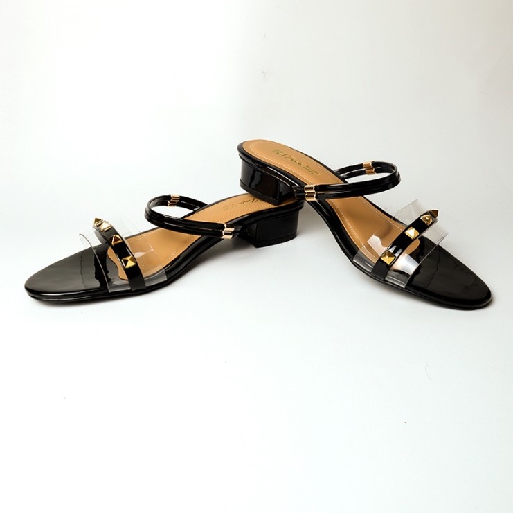 sandal wanita ukuran besar jumbo 41 42 43 44 45 sandal heels big size hak tahu 3cm sendal pesta casual formal style simple elegant