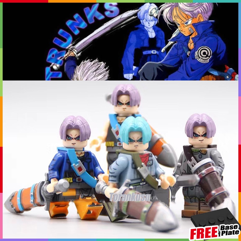 Dragon Ball Minifigures Torankusu Super Saiyan Sarung Mainan Hadiah Anime Angka Mini KT1020