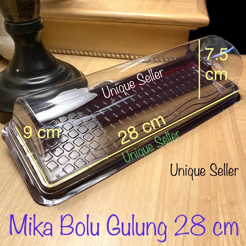 [10 pcs] Mika Bolu Gulung 28x9x7.5 Cm isi 10 pcs / Mika Roll Tart BG 28 / Mika Rolltart Rollcake BG 8528 / Mika Roll Cake BGP 28 / Mika Bolu Gulung 28 cm 28cm