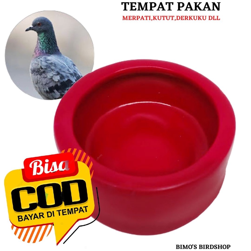 TEMPAT PAKAN MERPATI FIBER CEPUK MERPATI FIBER  WADAH TEMPAT MAKAN MINUM BURUNG