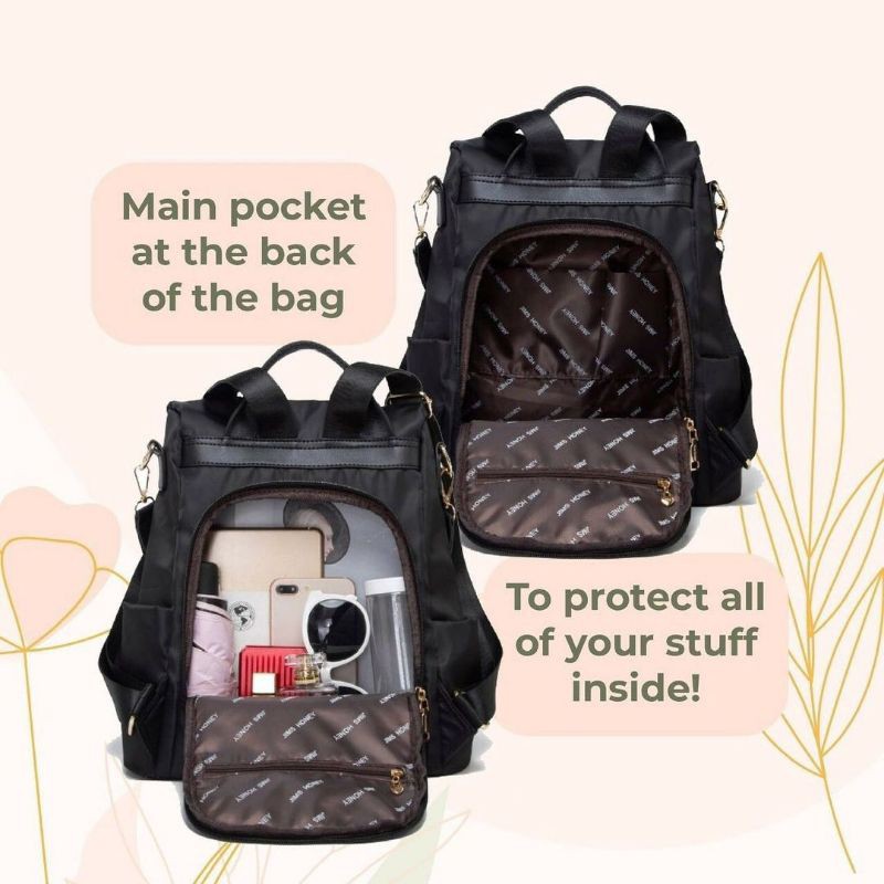 ZOE PLUS BAG JIMSHONEY TAS PUNGGUNG RANSEL TERBARU MURAH ANTI MALING RESLETING BELAKANG