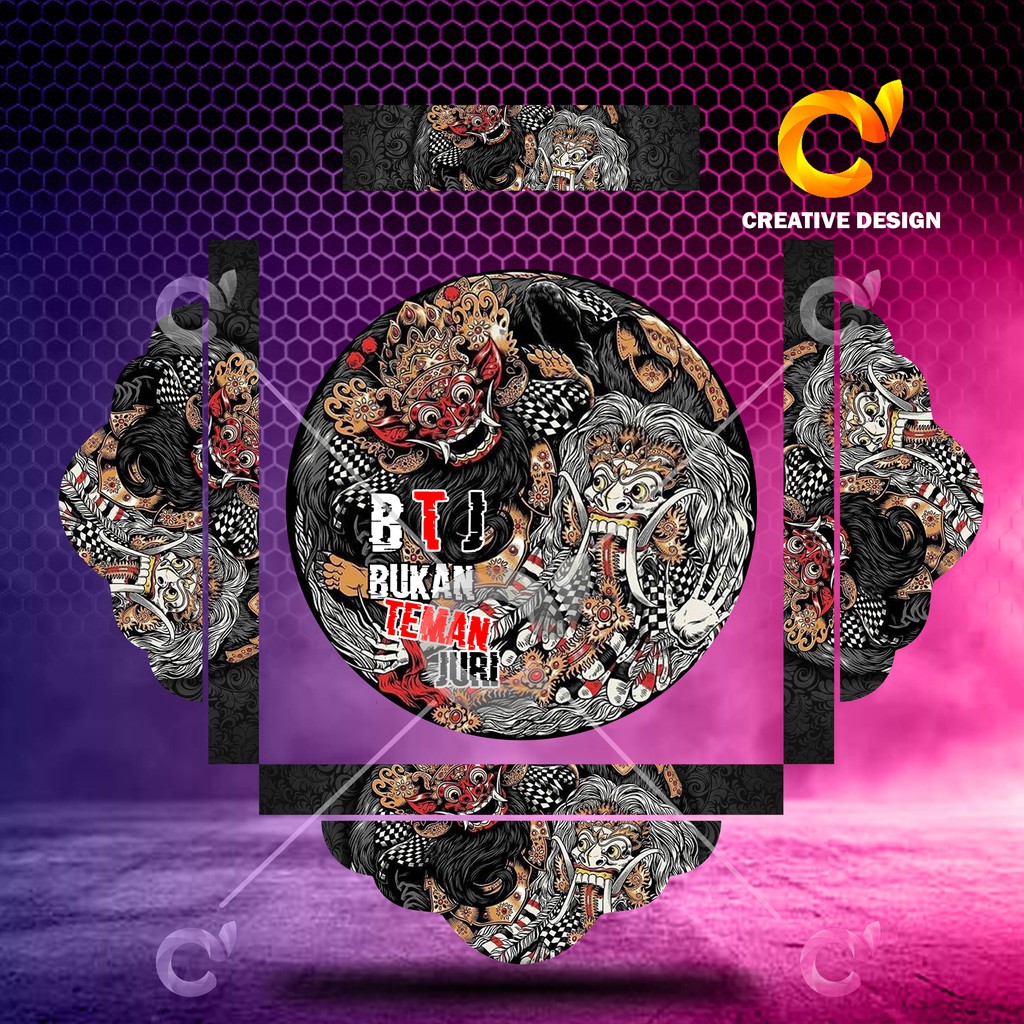 COD STICKER TEBOK LOVEBIRD MOTIF BARONG