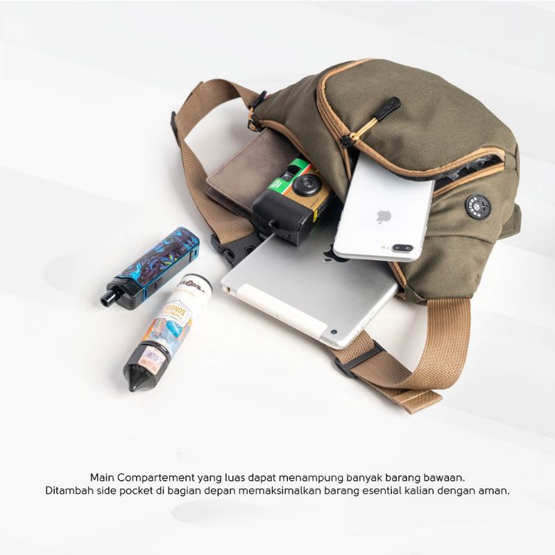 Tas selempang pria/Tas waistbag pria Ferar valvelde