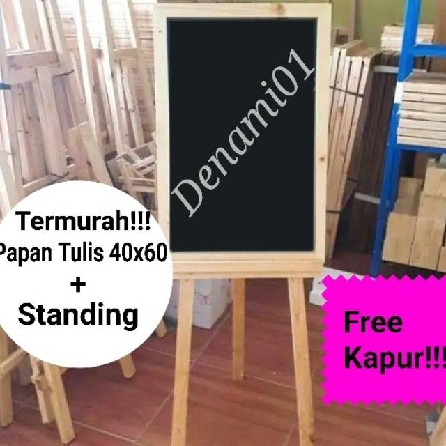 

PAPAN TULIS KAPUR + STANDING TRIPOT PAPAN MENU CAFE PAPAN BOARD + KAKI KAYU PENYANGGA DEKORASI PESTA